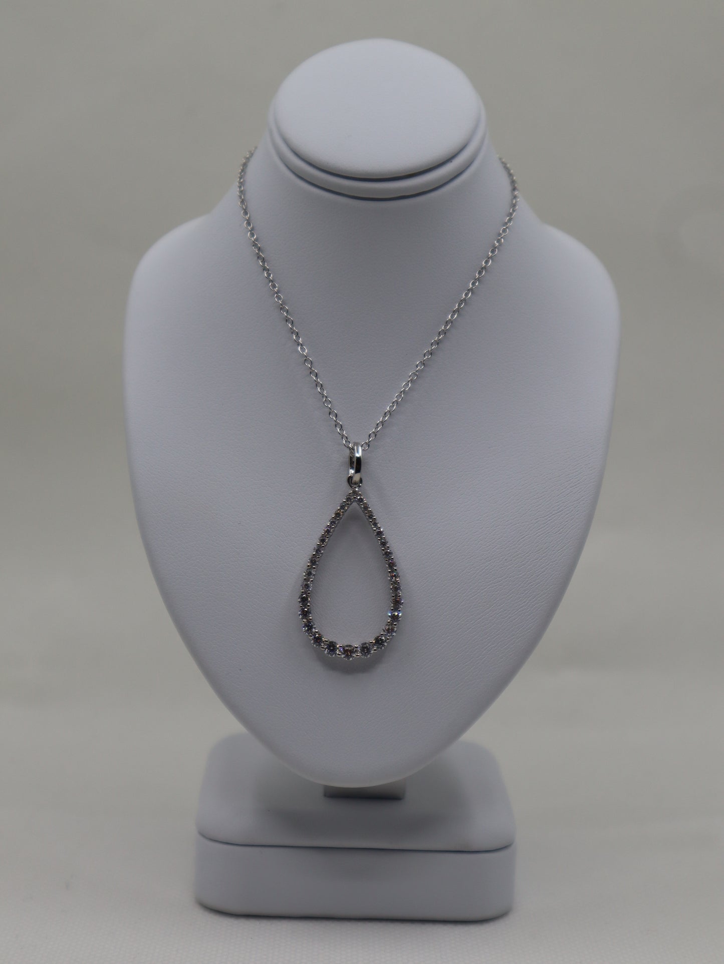 Silver Cz Set Pendant and Chain