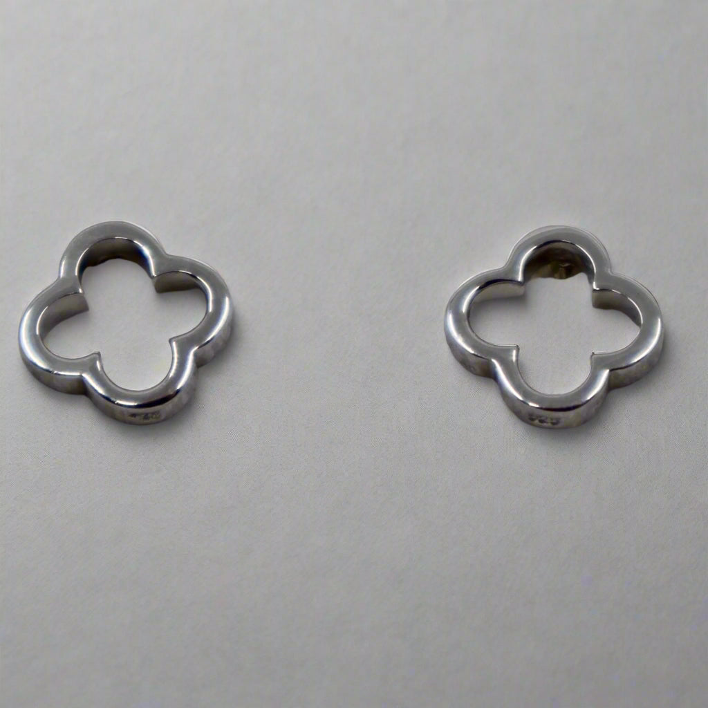 Open Clover Stud Earrings