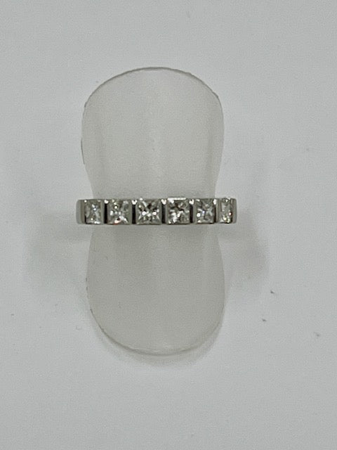 Platinum Princess cut Eternity Ring