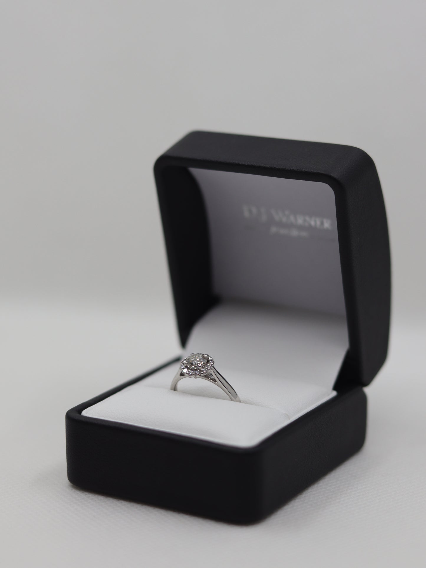 Platinum Diamond Halo Ring