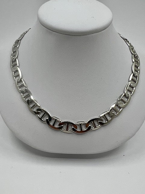 Silver Anchor Link Chain