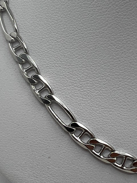 Silver Figaro Link Chain