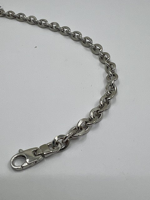 Silver Heavy Trace Link Bracelet