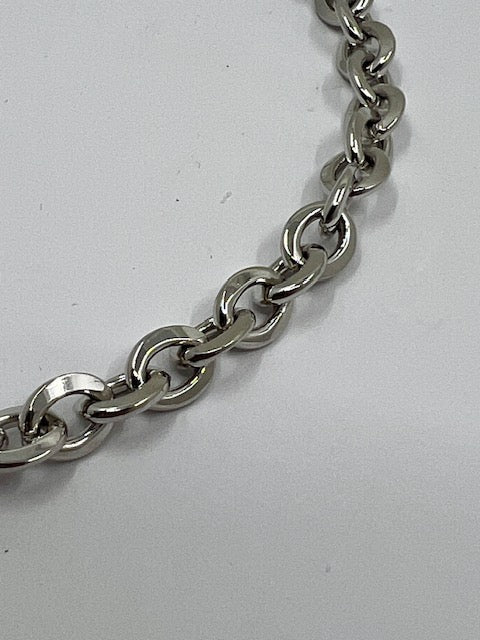 Silver Heavy Trace Link Bracelet