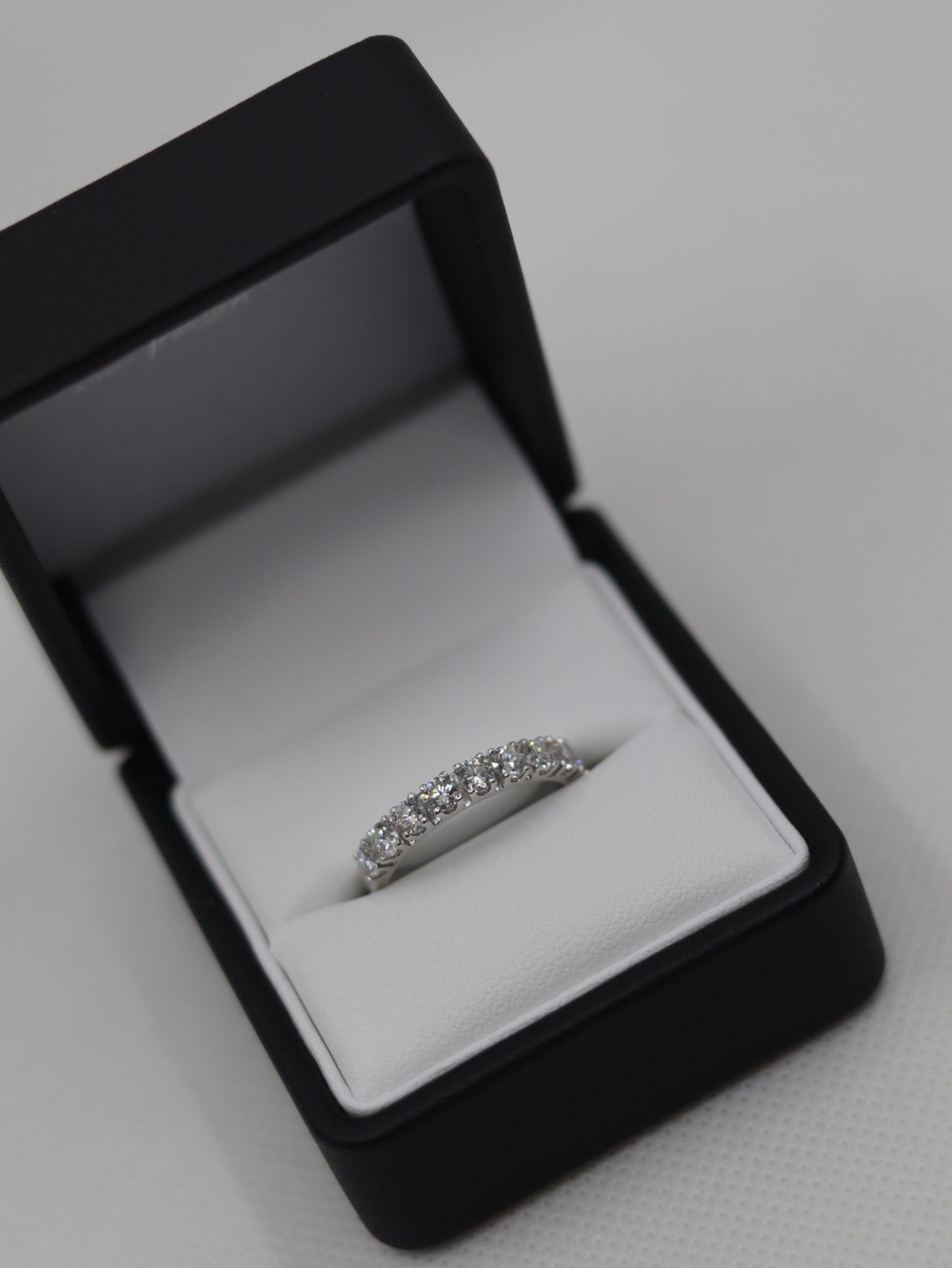 18ct White Gold 9 Stone Diamond Eternity Ring