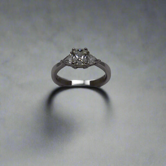 Platinum 3 Stone Diamond Ring