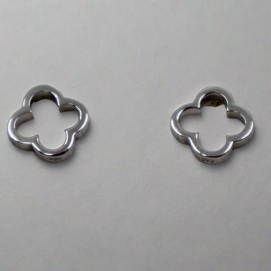 Open Clover Stud Earrings