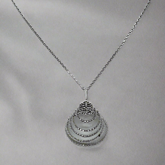 Silver 5 Ring Pendant