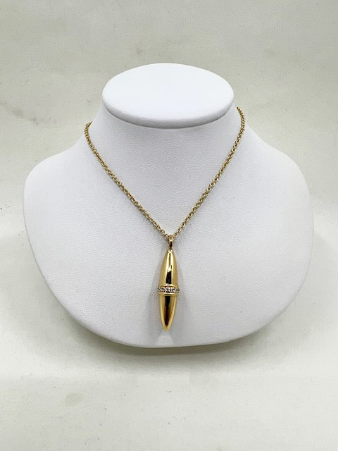 18ct Yellow Gold Bullet Pendant