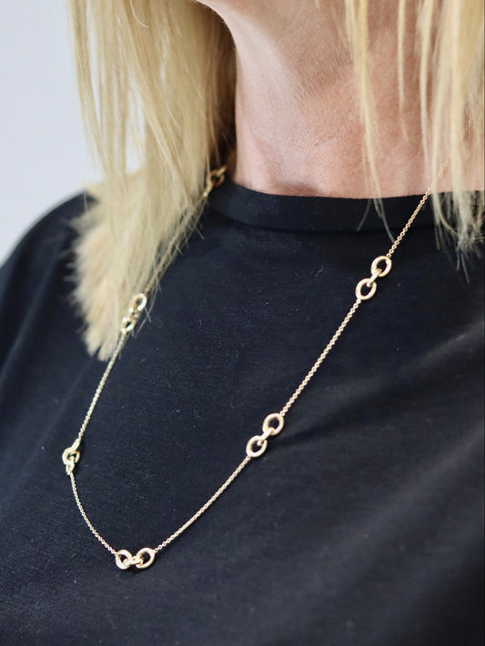 9ct Yellow Trace and Belcher Chain