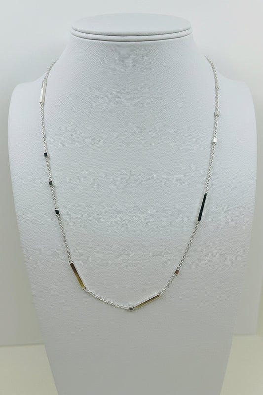 Silver Dot Dash Chain